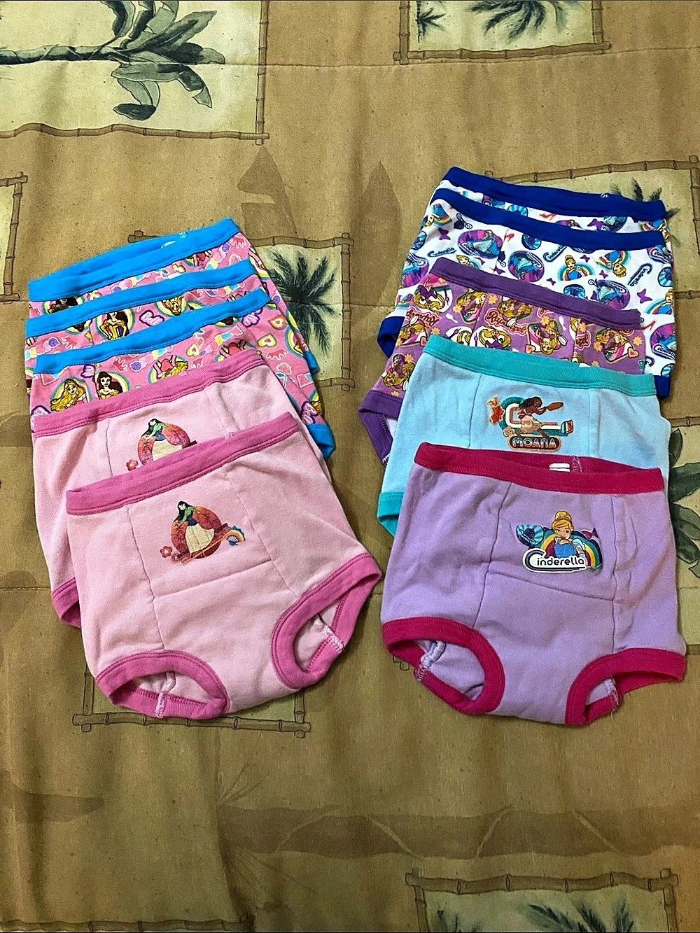 Disney Princess Potty Training Pants Multipack Girls 4T Pink & Purple (10 pairs)